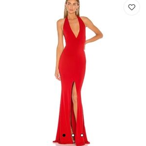 Illegal halter gown